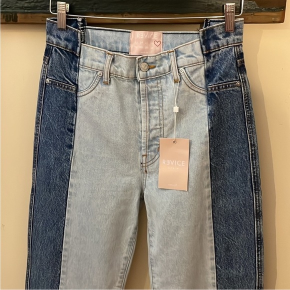 Revice Gemini Crossroads Two-Tone Cropped Jeans Size 27 - Picture 3 of 16
